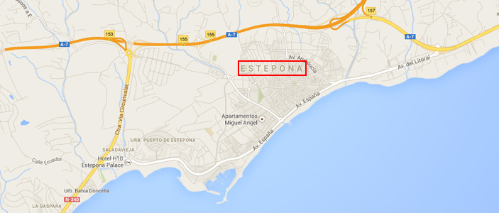 Kaart Estepona